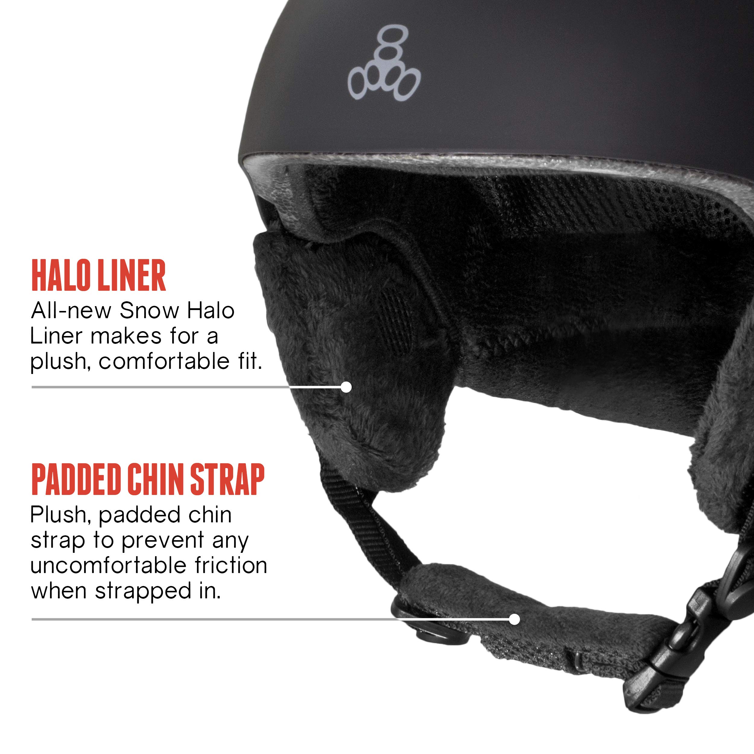 Amazon | Triple Eight Snow Audio Ski and Snowboard Helmet with